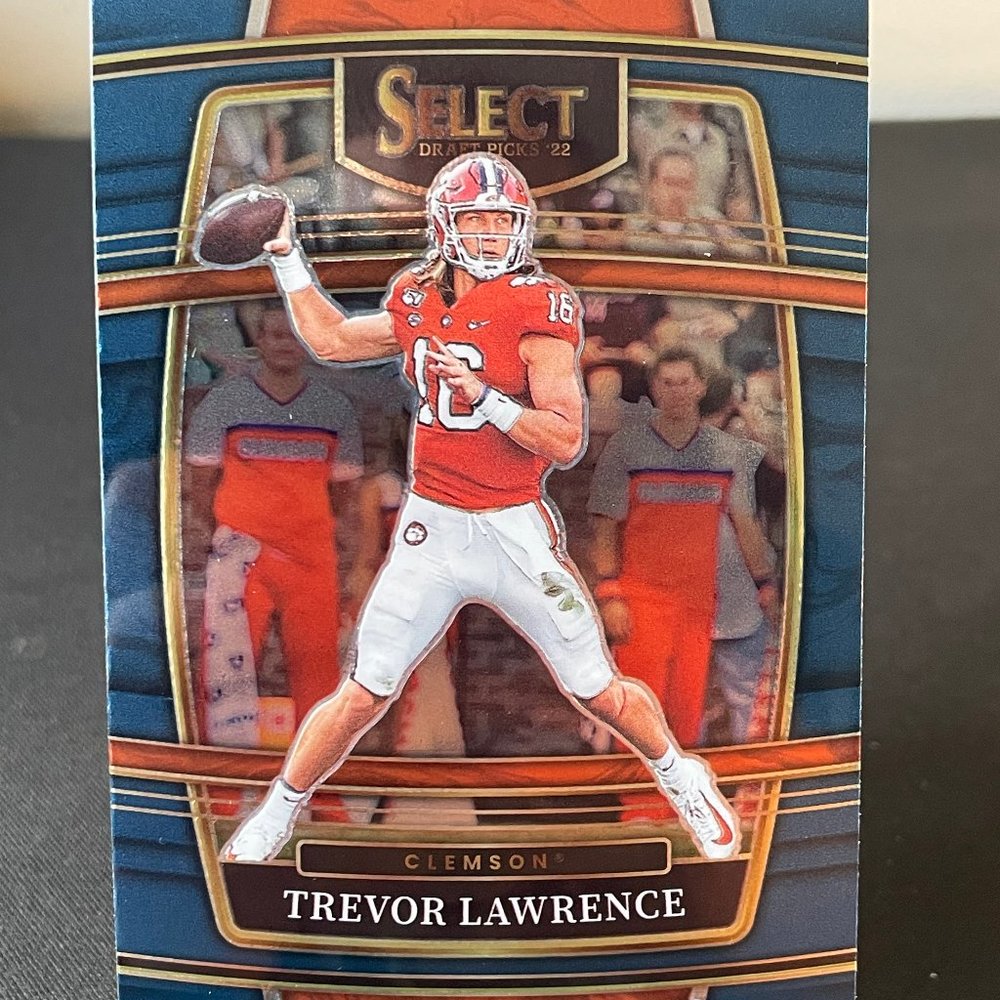 2022 Trevor Lawrence Blue Panini Select Card #39 Jacksonville Jaguars/Clemson